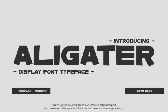 Aligater: A Bold Display Font for Modern Web Design