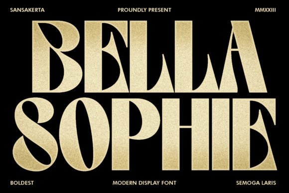 Bella Sophie: A Bold Display Font for Modern Editorial Design