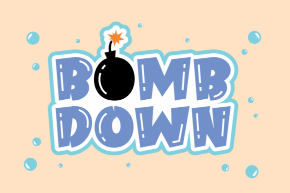 Bomb Down: The Cute Bubbly Typeface for Makers