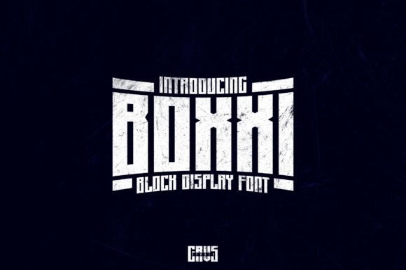 Boxxi Font: A Bold Display Typeface for Sports Branding
