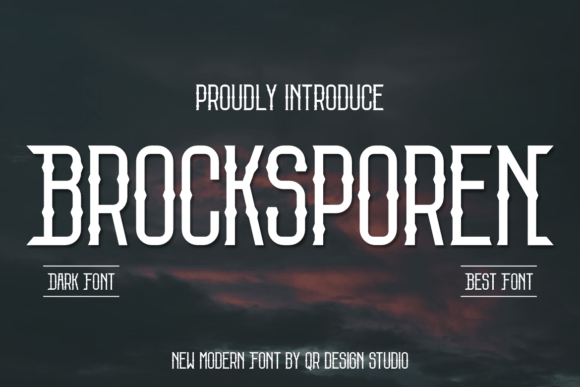 Brocksporen: A Stylish Display Font for Modern Web Design