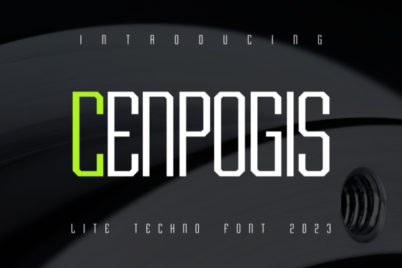 Cenpogis: The Sleek Tech Display Font for Modern Makers