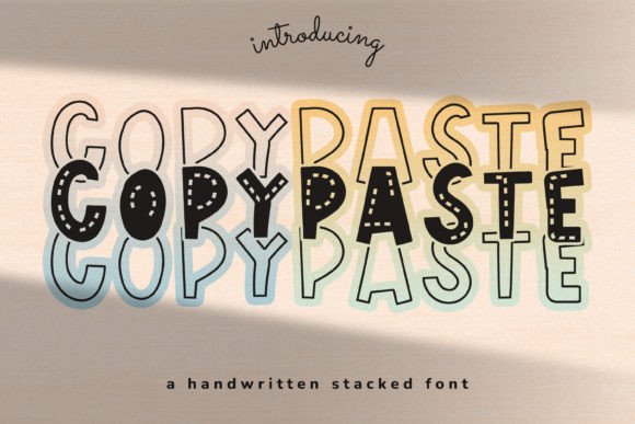 Copy Paste Font: A Bold Display Typeface for Web Design