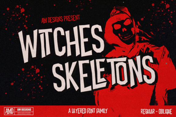 Crafting Spooky Campaigns with the Witches Skeletons Font