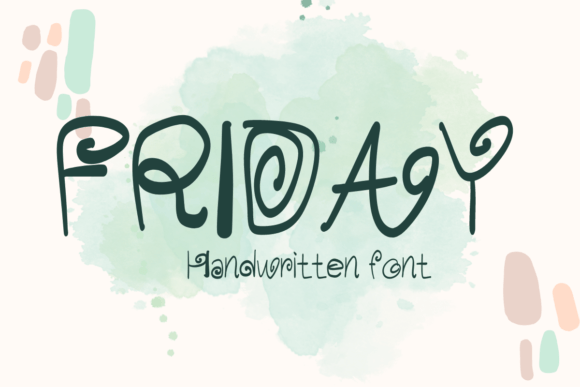 Friday: A Handwritten Display Font for Makers
