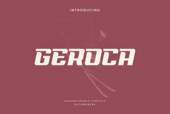 Geroca: A Dynamic Sports Typeface for Bold Branding