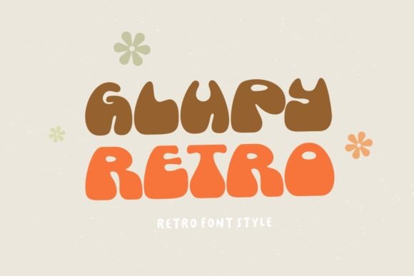 Glupy Retro: A Bold Display Font for Vintage Campaigns