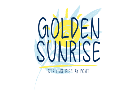 Golden Sunrise: A Striking Display Font for Branding