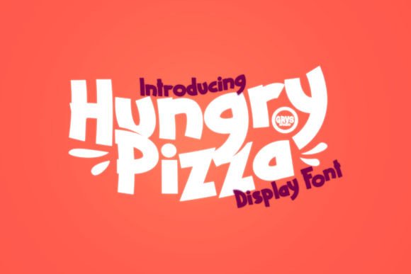Hungry Pizza Font: A Playful Display Typeface for Makers