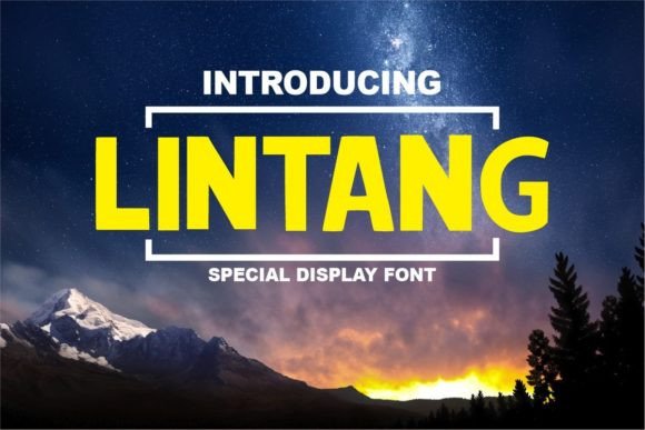 Lintang: The Bold Display Font for Viral Campaigns
