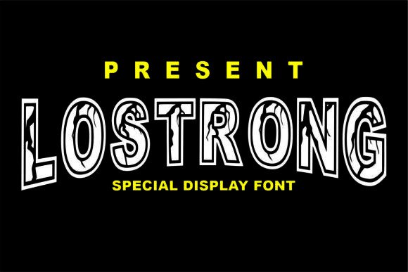 Lostrong: A Spooky Display Font for Bold Branding