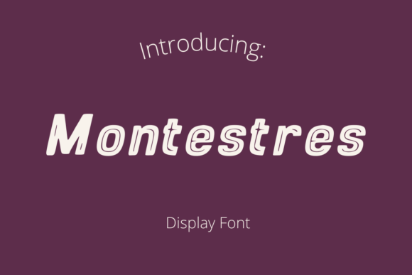 Montestres: A Dynamic Display Font for Web Design