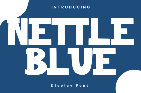 Nettle Blue: A Whimsical Display Font for Digital Brands