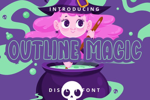 Outline Magic: A Playful Display Font for Modern Editorial Design