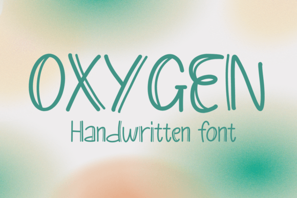Oxygen: A Handwritten Display Font for Editorial Design