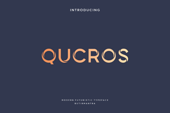 Qucros: A Modern Display Font for Bold Campaigns