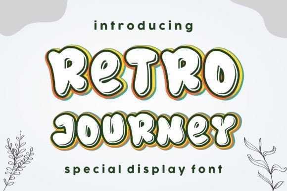 Retro Journey: A Sweet Display Font for Branding