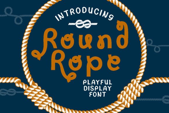 Round Rope Typeface for Playful Web Design