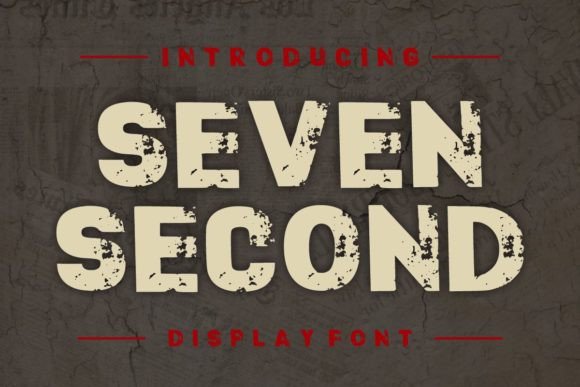 Seven Second: The Bold Display Font for Branding