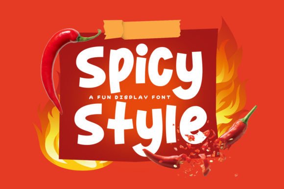 Spicy Style Font: Bold Display Type for Crafters