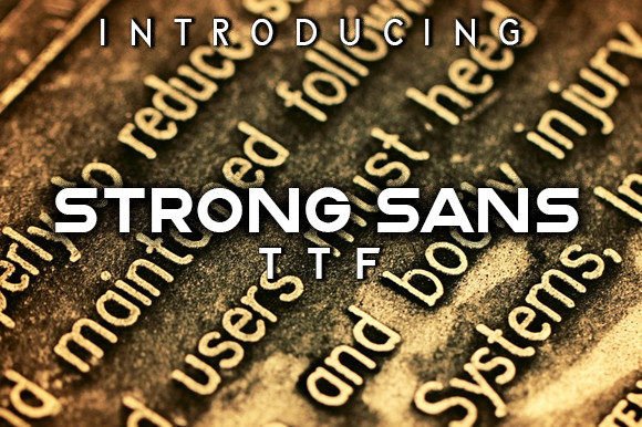 Strong Sans: A Bold Display Font for Editorial Headlines