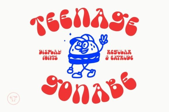 Teenage Gonabe: A Groovy Display Font for Retro Editorial Design