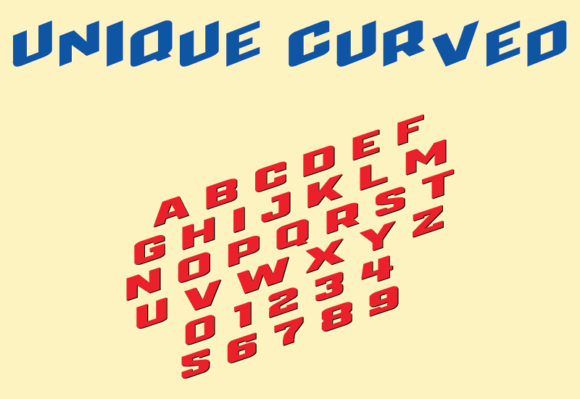 Unique Curved: A Quirky Display Font for Bold Branding