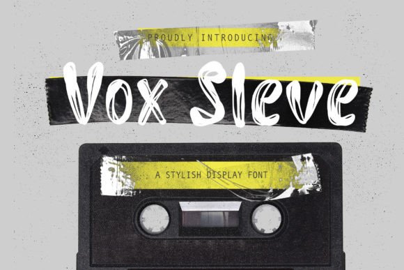 Vox Sleve: A Modern Display Font with Vintage Soul