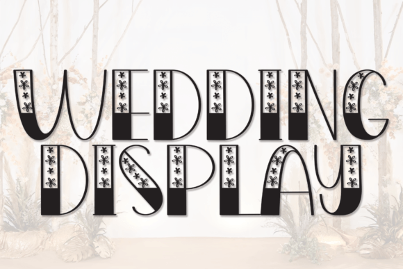 Wedding Display Font: Cute Style for Campaigns