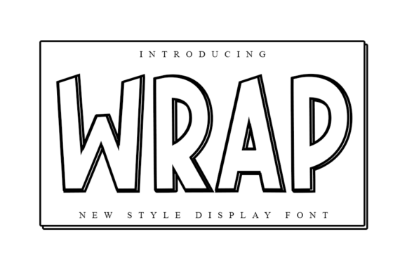 Wrap: A Modern Display Font for Bold Brand Identity